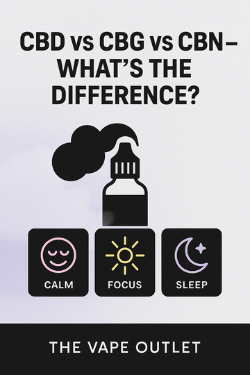 CBD vs CBG vs CBN: What’s the Difference & Which Should You Vape in 2025?