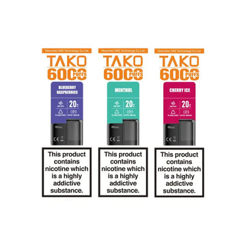 20mg Sikary Tako SP6000 Prefilled Pods 6000 Puffs Flavour: Cherry Ice