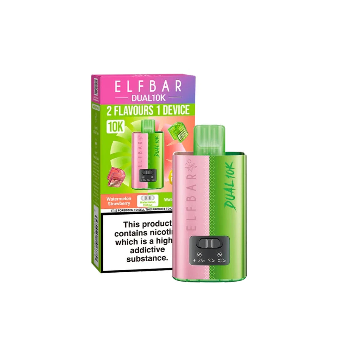 20mg Elf Bar Dual 10K Pod Vape Kit - Flavour: Watermelon Edition
