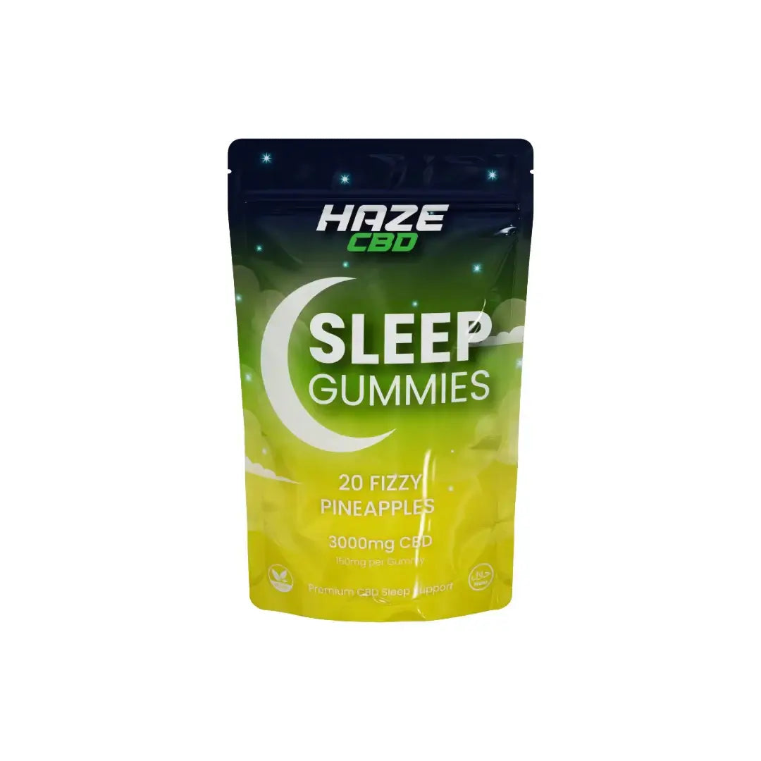 3000mg Haze CBD Sleep Night Gummies - 20 Pcs Flavour: Fizzy Strawberry
