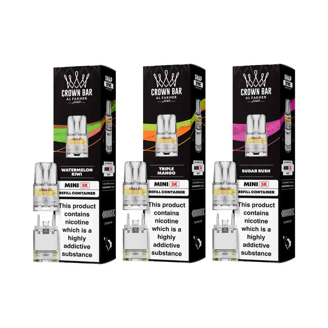 20mg Al Fakher Mini 3K Refill Pods Color: Raspberry Cherry