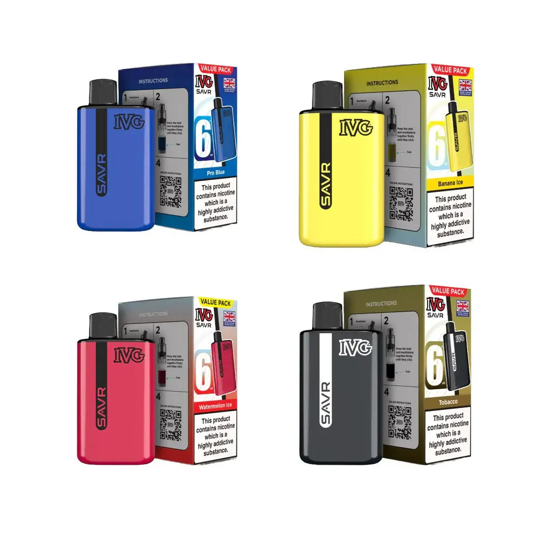 20mg I VG SAVR Prefilled Pod Vape Kit 3000 Puffs Flavour: Double Apple
